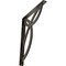Ekena Millwork Versailles Wrought Iron Bracket, (Single center brace), Antiqued Warm Silver 1 1/2"W x 12"D x 15"H BKTM01X12X15SVEAWS - alternate 1